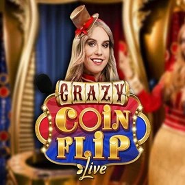 Crazy Coin Flip game by Evolution – logo hosted on Luckera Casino
